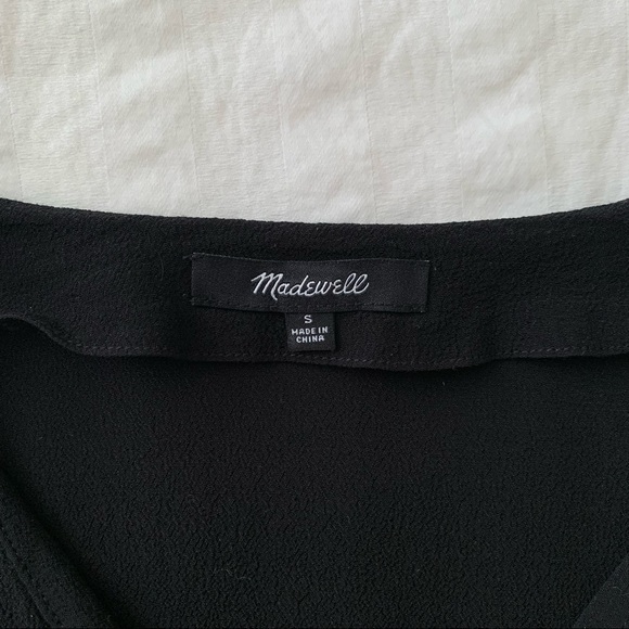 Madewell Black Side Button Easy Dress - Picture 7 of 12